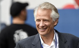 L'ancien ministre Dominique de Villepin au Parc des princes à Paris, le 23 avril 2014
