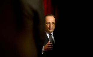 Le président de la République François Hollande à l'Elysée le 1er mai 2014