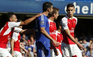Diego Costa face à Arsenal, le 19 septembre 2015
