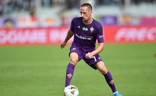 Franck Ribery avec le maillot de la Fiorentina