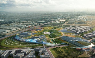 Europacity prévoit 230.000 m² de commerces, un parc aquatique, une piste de ski, une salle dédiée au cirque, des boites de nuit. Le tout pour un investissement de 3,1 milliards d’euros.