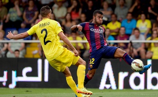 Rafinha lors d'un match entre le Barça et Villareal le 31 août 2014.