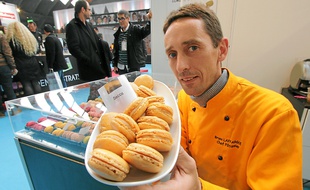Le goût de la Socca se retrouve dans les macarons de Bruno Laffargue.