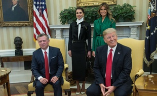 Le président Donald Trump a rencontré le roi Abdullah II de Jordanie le 5 avril 2017.