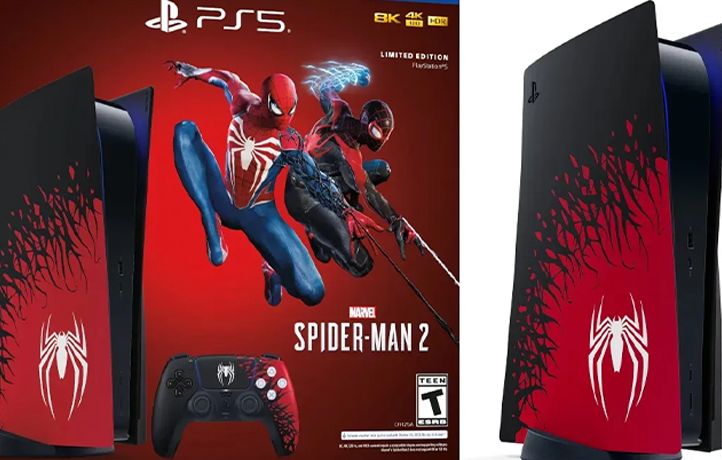 Playstation 5 spider shop man edition console