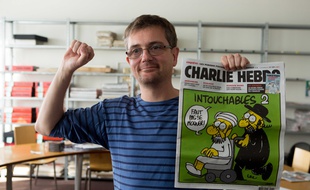 Charb, le directeur de la publication de «Charlie Hebdo», à Paris en 2012.