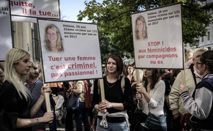 Des femmes ont manifesté à Paris, le 6 octobre 2018, contre le sexisme, les violences sexuelles et les féminicides.