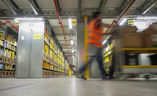 L'entrepôt d'Amazon à Saran (Loiret).