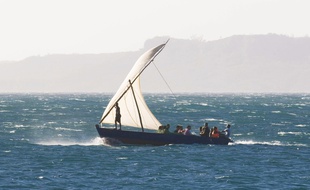 Un bateau, au large de Madagascar (illustration).