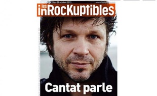 Bertrand Cantat en Une des Inrockuptibles du mercredi 23 octobre 2013.