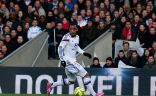 Alexandre Lacazette lors du match entre Nantes et Lyon le 22 février 2015.