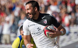 Clément Poitrenaud, sous le maillot de Toulouse, le 1er octobre 2011.