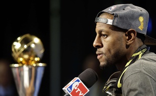 André Iguodala après son titre de MVP des finales, le 17 juin 2015
