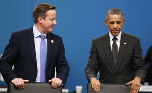Barack Obama et David Cameron au sommet du G20 à Brisbane en Australie, le 15 novembre 2015.