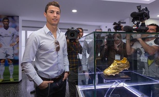Cristiano Ronaldo lors de l'inauguration de son musée à Madère le 15 décembre 2013.