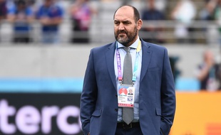 Mario Ledesma, le sélectionneur argentin, a pesté contre l'arbitrage après le match contre la France en Coupe du monde, le 21 septembre 2019.