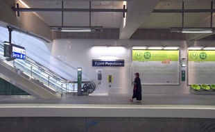 Une station de la RATP à Paris, le 28 décembre 2012