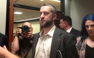 L'acteur Dustin Diamond à Port Washington dans le Wisconsin en mai 2015
