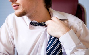 Un homme au travail (illustration).