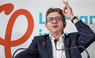 Jean-Luc Mélenchon en conférence de presse, le 19 octobre 2018, à Paris.