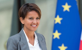 Najat Vallaud-Belkacem, nouvelle ministre de l'Education nationale et première femme à occuper ce poste.
