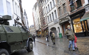 Bruxelles, sous haute sécurité, e 22 novembre 2015.
ALAY SARAH/SIPA