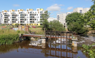 Le nord des prairies Saint-Martin. Ces terres polluées vont devenir le futur poumon vert de Rennes.