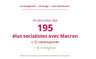Déjà 195 élus socialistes se sont ralliés à Emmanuel Macron
