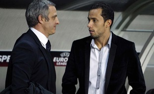 Alain Roche en compagnie de Nenê, le 24 février 2011 à Paris.