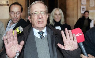 Charles Enderlin au palais de justice de Paris le 14 novembre 2007.
