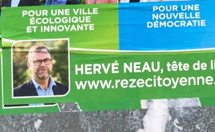 Hervé Neau (gauche citoyenne) est élu maire de Rezé ce 28 juin 2020.