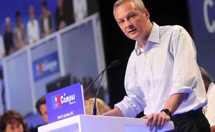 Bruno Lemaire, ministre de l'agriculture lors des universités d'été de l'UMP à Marseille, le 3 septembre 2011