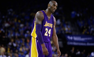La star des Los Angeles Lakers Kobe Bryant, le 1er novembre 2014 contre les Golden State Warriors.