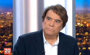 Bernard Tapie sur le plateau du JT de France 2 le 1er juillet 2013 (capture d'écran).