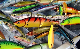 Pour les nouveaux pêcheurs des villes, les leurres, répliques de petits poissons nageurs, sont sans cesse perfectionnés grâce à des technologies poussées en terme de matière, de couleurs, et d'effets visuels