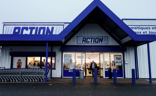 Un magasin Action, à Coquelles