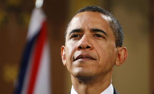 Le président Barack Obama au G20 à Londres le 1er avril 2009