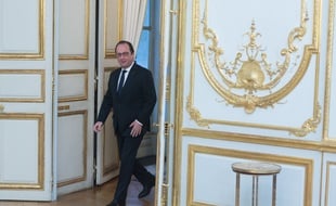 Francois Hollande à l'Elysée, le 01/02/2016. Credit:WITT/SIPA/