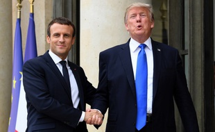 Donald Trump et Emmanuel Macron à Paris.