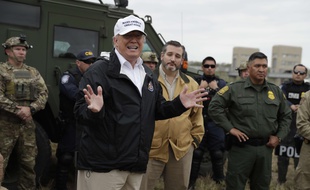 Donald Trump s'est rendu à la frontière avec le Mexique, au Texas, le 10 janvier 2019.
