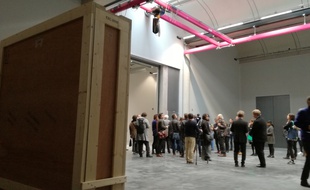 Une des réserves du centre de conservation du Louvre, à Liévin, dans le Pas-de-Calais, laquelle accueillera des œuvres à partir du 28 octobre 2019.