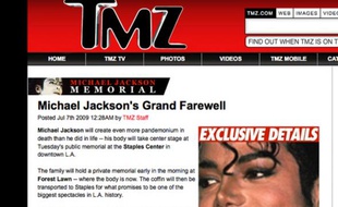 Les informations exclusives de TMZ ont fait son succès.