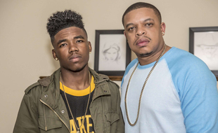 Curtis Young (à droite), fils de Dr Dre, et le rappeur Lil Caine.