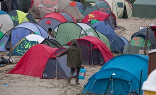 La «jungle» de Calais, le 24 septembre 2016.