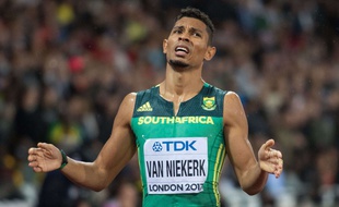Wayde Van Niekerk aux Mondiaux de Londres 2017.
