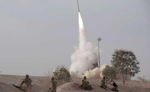 Une batterie «Iron Dome» en action dans le sud d'Israël le 17 novembre 2012.