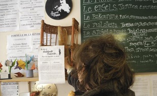 Paris, le 22 janvier 2014, la boulangerie, «La conquête du pain» pratique le concept de la «baguette en attente».