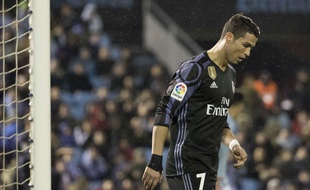 Cristiano Ronaldo lors du quart de finale retour de Coupe du Roi contre le Celta Vigo le 25 janvier 2017.