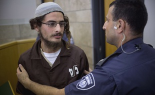 Meir Ettinger, lors de sa comparution devant un tribunal à Nazareth (Israël), le 4 août 2015.