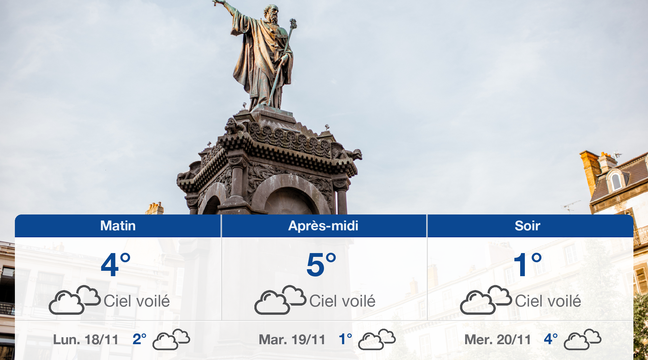 Météo Clermont-Ferrand: Prévisions du dimanche 17 novembre 2019 - 20minutes.fr